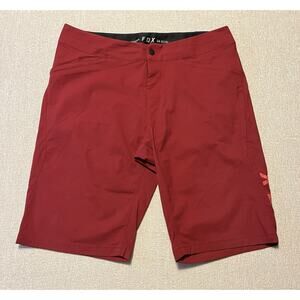 Fox Racing Shorts Ranger MTB Mens 34 Red Lightweight Stretch 11" Inseam 25128
